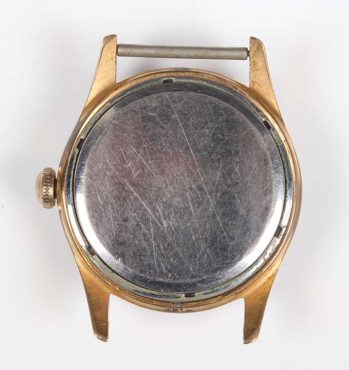 A Smiths Deluxe gilt metal fronted and steel backed gentleman’s wristwatch, the signed dial with - Image 3 of 7