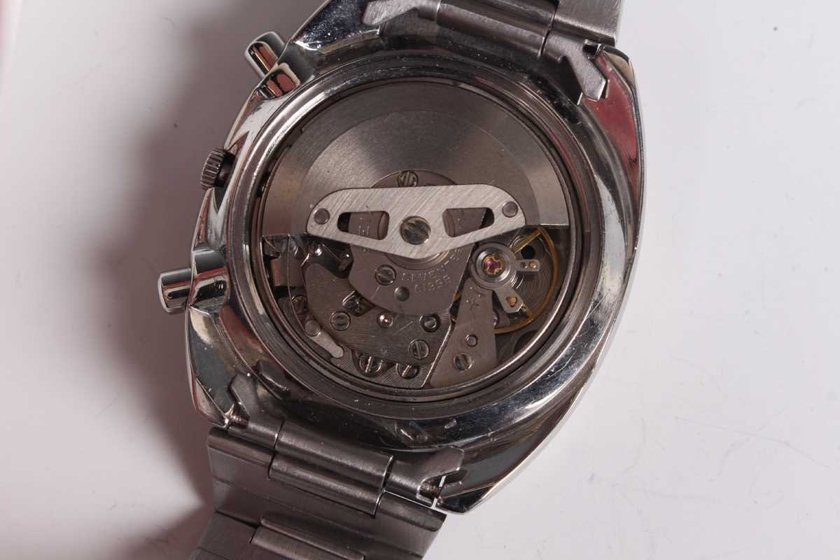 A Seiko Chronograph Automatic stainless steel gentleman's bracelet wristwatch, Ref. 6139-6012, circa - Image 4 of 8