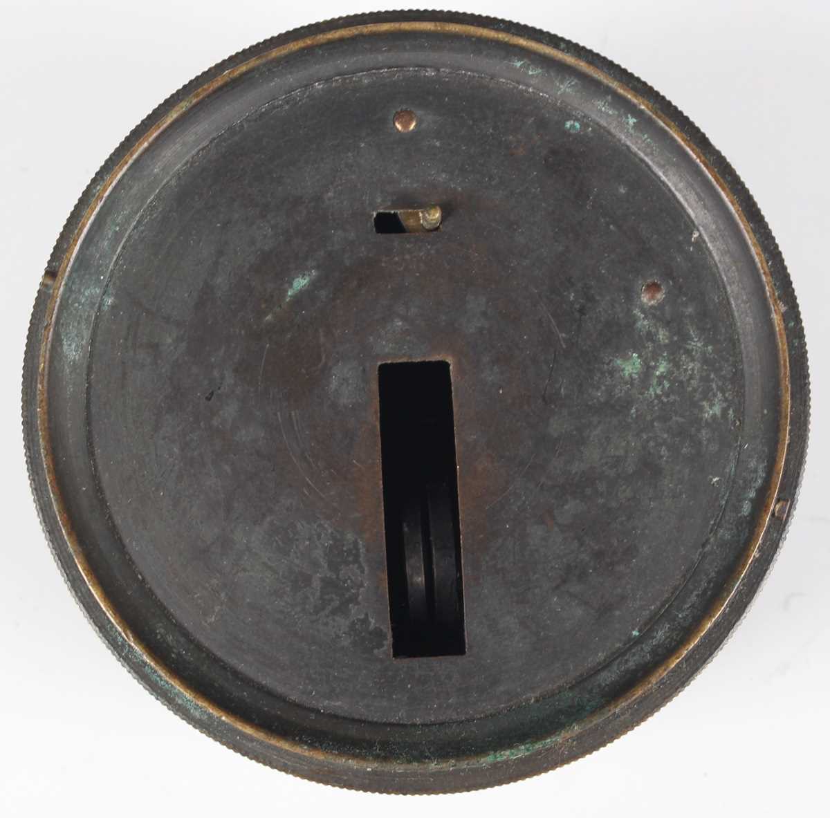 A late 19th century gilt brass pocket barometer altimeter, the silvered dial with semicircular - Image 12 of 13