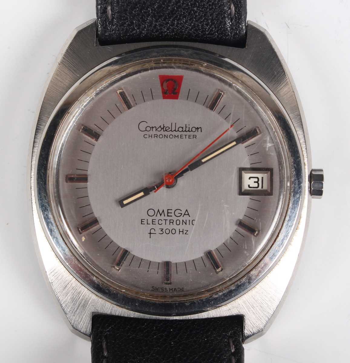 An Omega Constellation Chronometer Electronic F300Hz, circa 1972, the signed and jewelled 1250