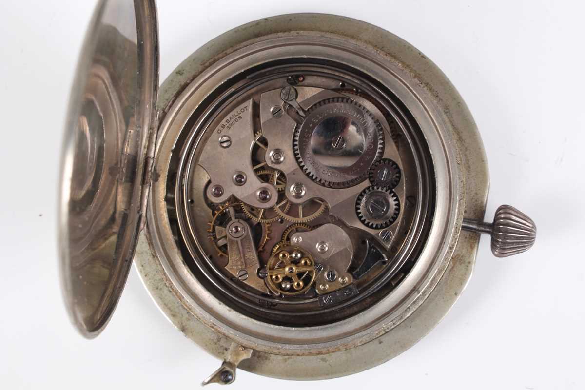A minute repeating keyless wind strut/travelling clock movement, the jewelled lever movement - Image 3 of 19