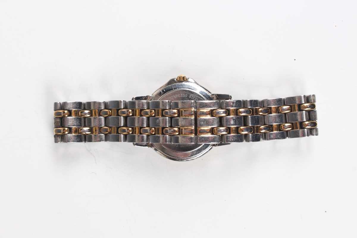 A Raymond Weil Tango steel and gilt gentleman's bracelet wristwatch with quartz movement, the signed - Bild 13 aus 13