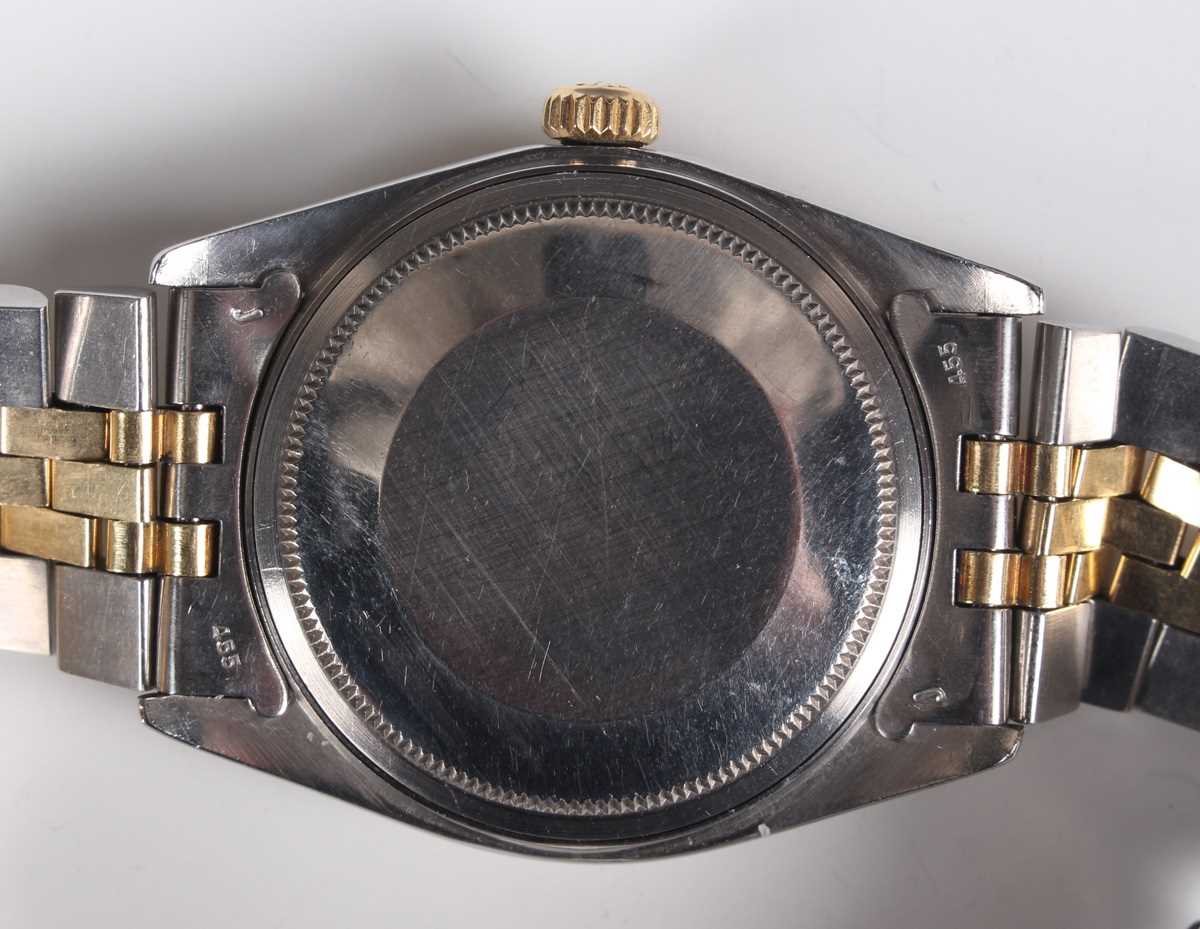 A Rolex Oyster Perpetual Datejust steel and gold gentleman's bracelet wristwatch, Ref. 1601, circa - Image 5 of 9