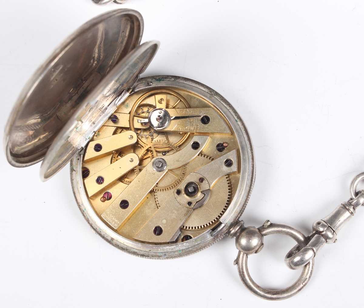 An Arnold & Dent silver cased keywind open-faced gentleman’s pocket watch, the gilt fusee movement - Bild 4 aus 24