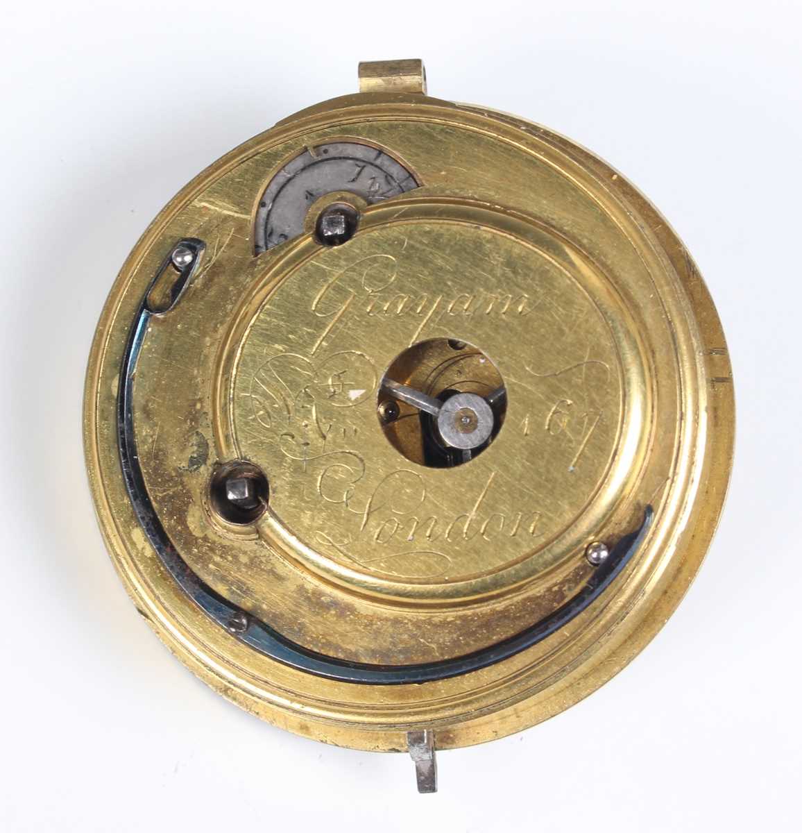 Three 18th century French gilt fusee pocket watch movements, each signed, including 'Michau a Paris' - Bild 8 aus 38