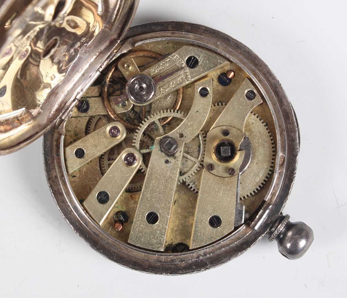 A J.W. Benson London silver cased keywind open-faced gentleman’s pocket watch, the movement detailed - Image 13 of 14