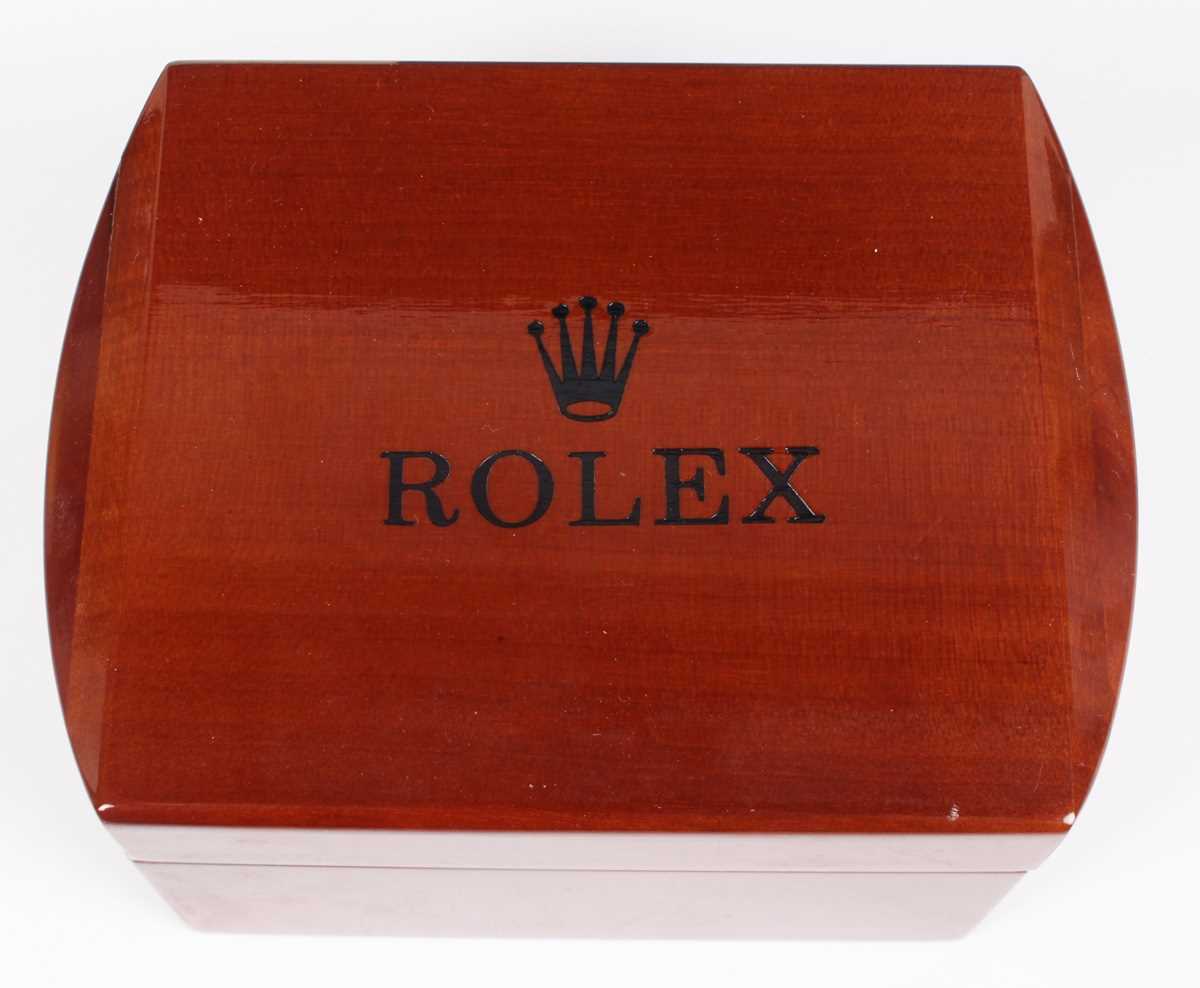 A Rolex Oyster Perpetual Day-Date 18ct gold gentleman's bracelet wristwatch, Ref. 18238, circa 1988, - Image 7 of 11