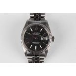 A Rolex Oyster Perpetual Datejust stainless steel gentleman's bracelet wristwatch, Ref. 1603,