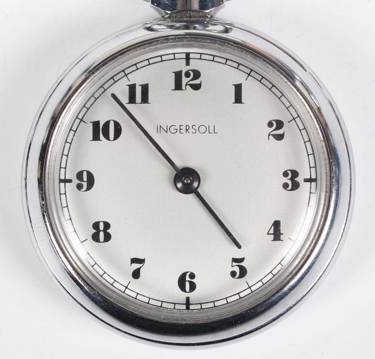 A Doxa nickel cased keyless wind open-faced gentleman's pocket watch with signed and jewelled - Image 7 of 11