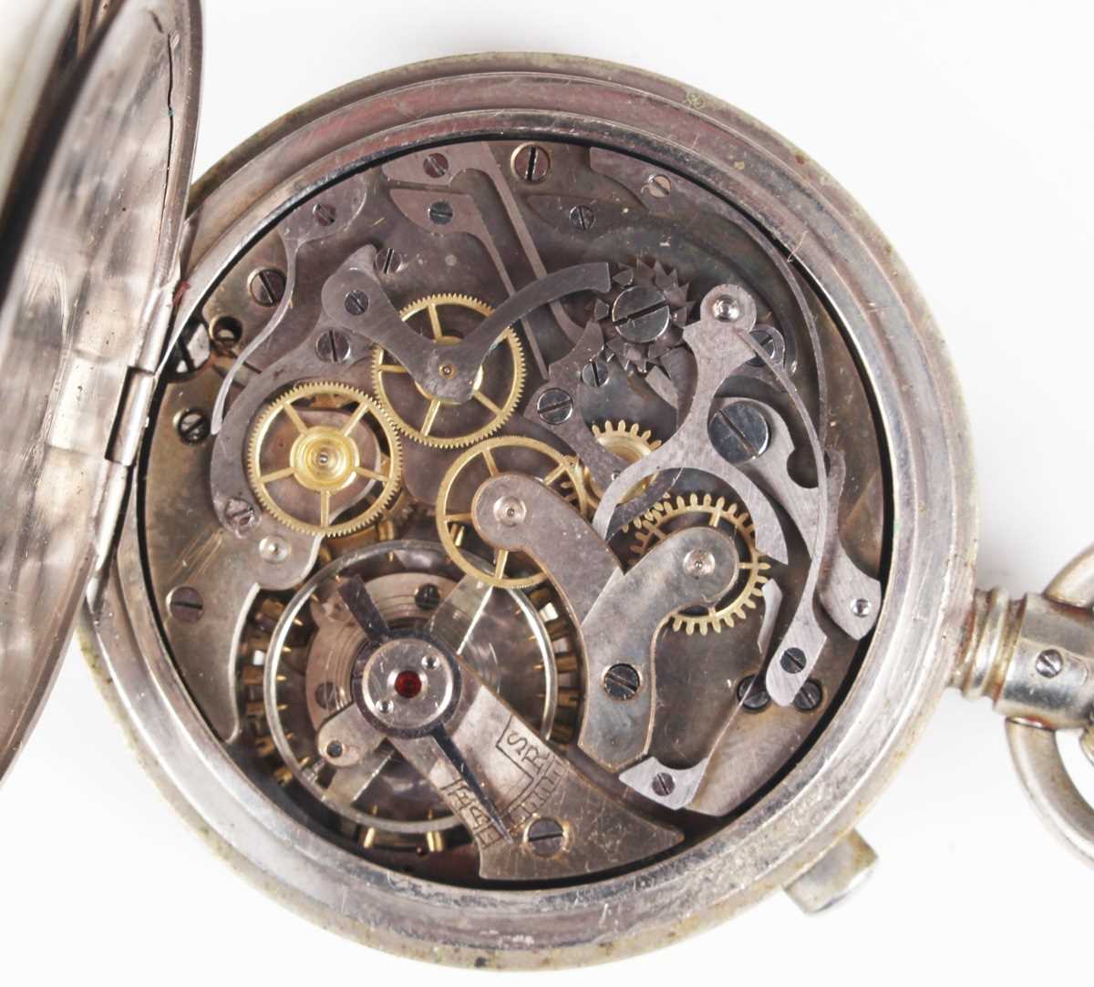 Two MoD issue base metal cased keyless wind open-faced thirty minute recording stopwatches, each - Image 9 of 13
