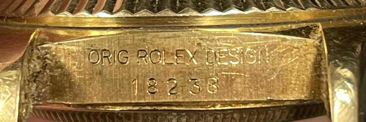 A Rolex Oyster Perpetual Day-Date 18ct gold gentleman's bracelet wristwatch, Ref. 18238, circa 1988, - Image 11 of 11