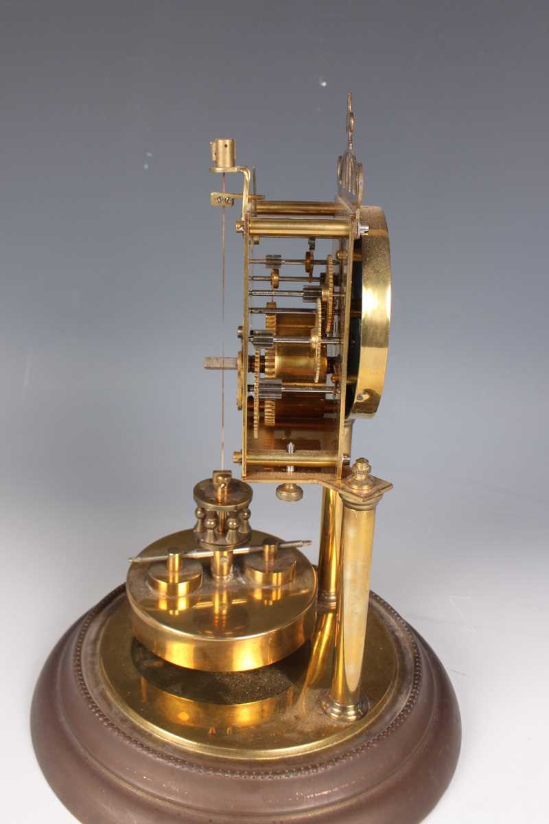 A 20th century brass lantern clock style mantel timepiece, height 24cm, together with a brass - Image 16 of 16