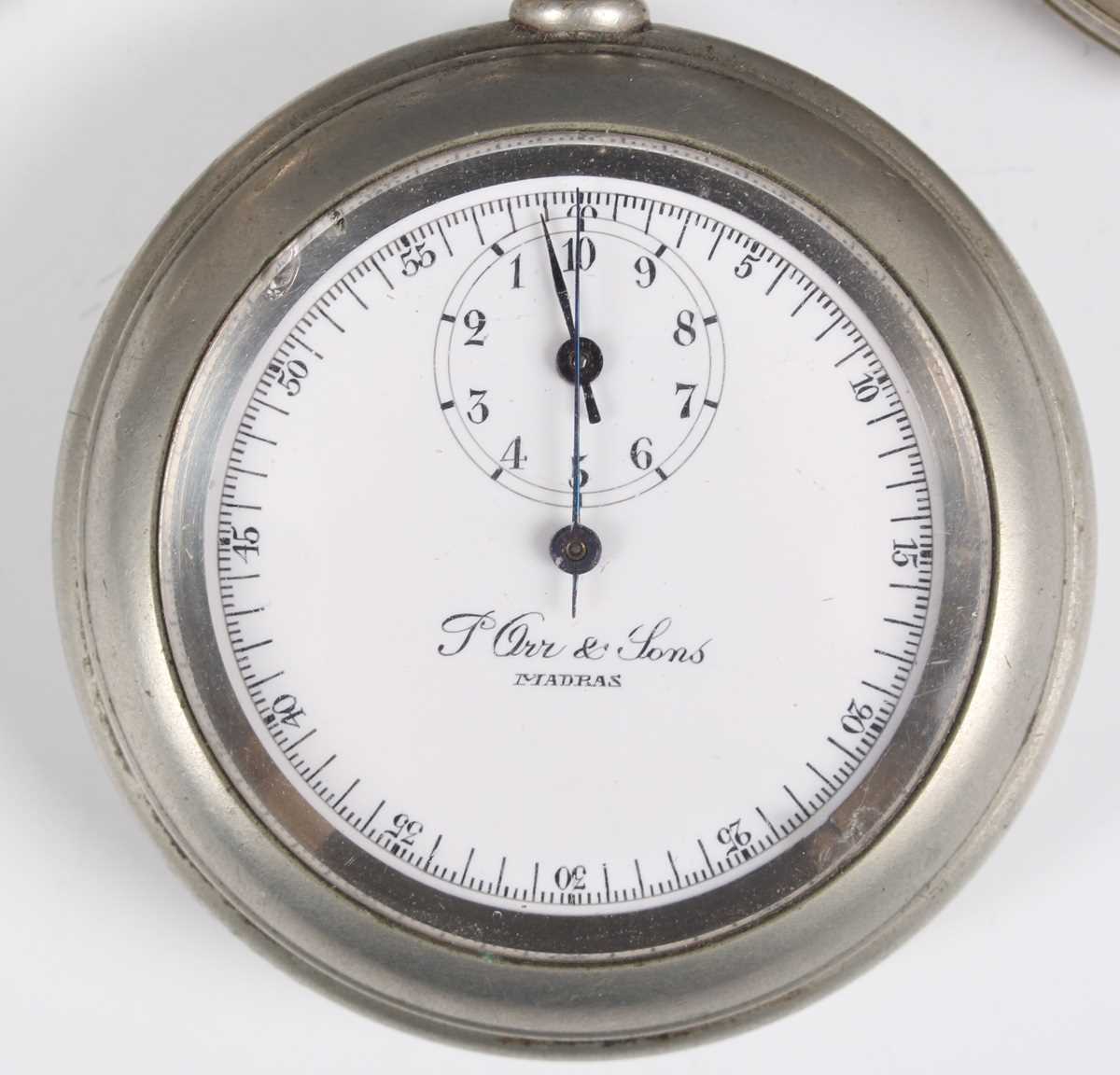 Two MoD issue base metal cased keyless wind open-faced thirty minute recording stopwatches, each - Image 2 of 13