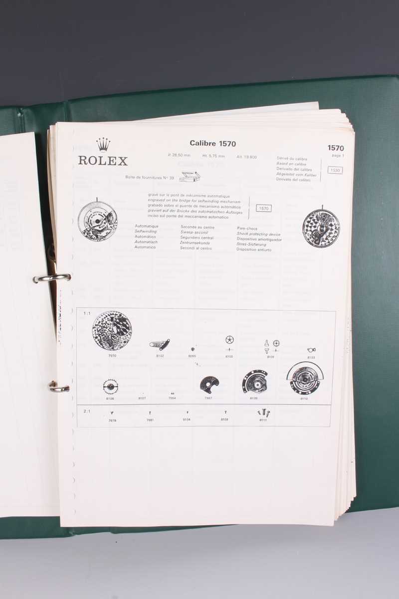 A Rolex Quartz caliber 5035 and caliber 5055 trade specification catalogue, two facsimile Rolex - Bild 5 aus 12