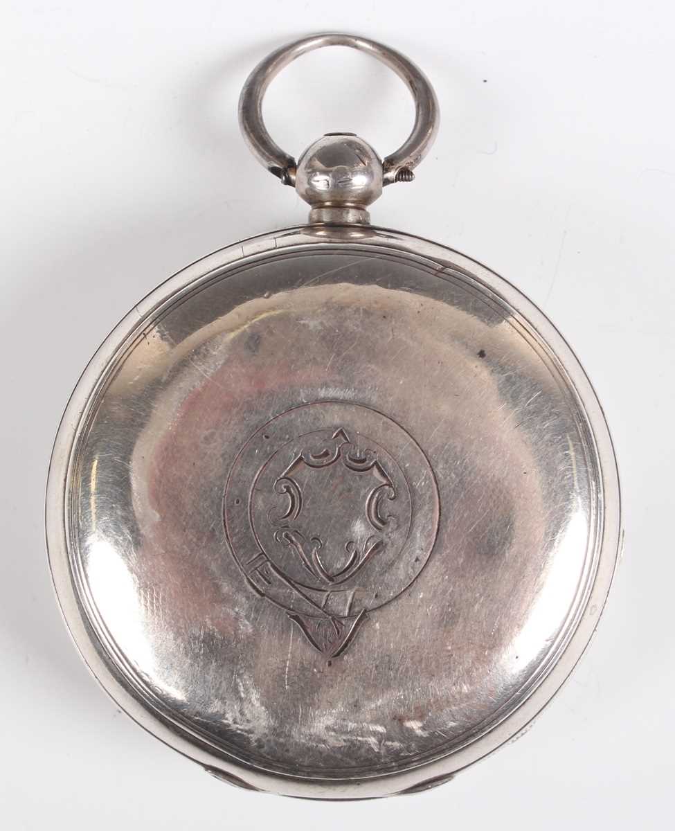 A J.W. Benson London silver cased keywind open-faced gentleman’s pocket watch, the movement detailed - Image 5 of 14