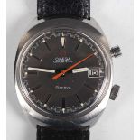 An Omega Chronostop stainless steel cased gentleman's wristwatch, circa 1969, the signed and