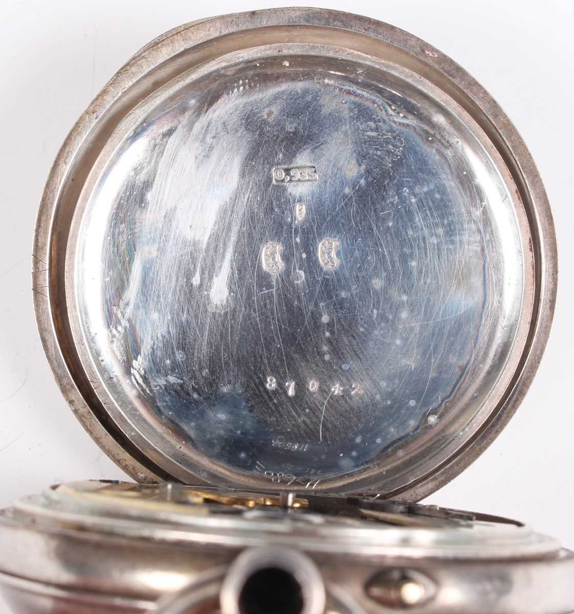 An Arnold & Dent silver cased keywind open-faced gentleman’s pocket watch, the gilt fusee movement - Bild 16 aus 24