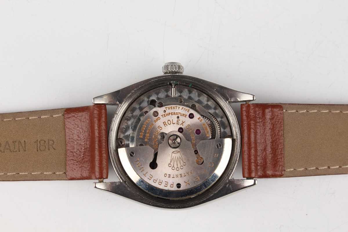 A Rolex Oyster-Perpetual steel cased gentleman's wristwatch, Ref. 6569, circa 1957, with signed - Image 2 of 7