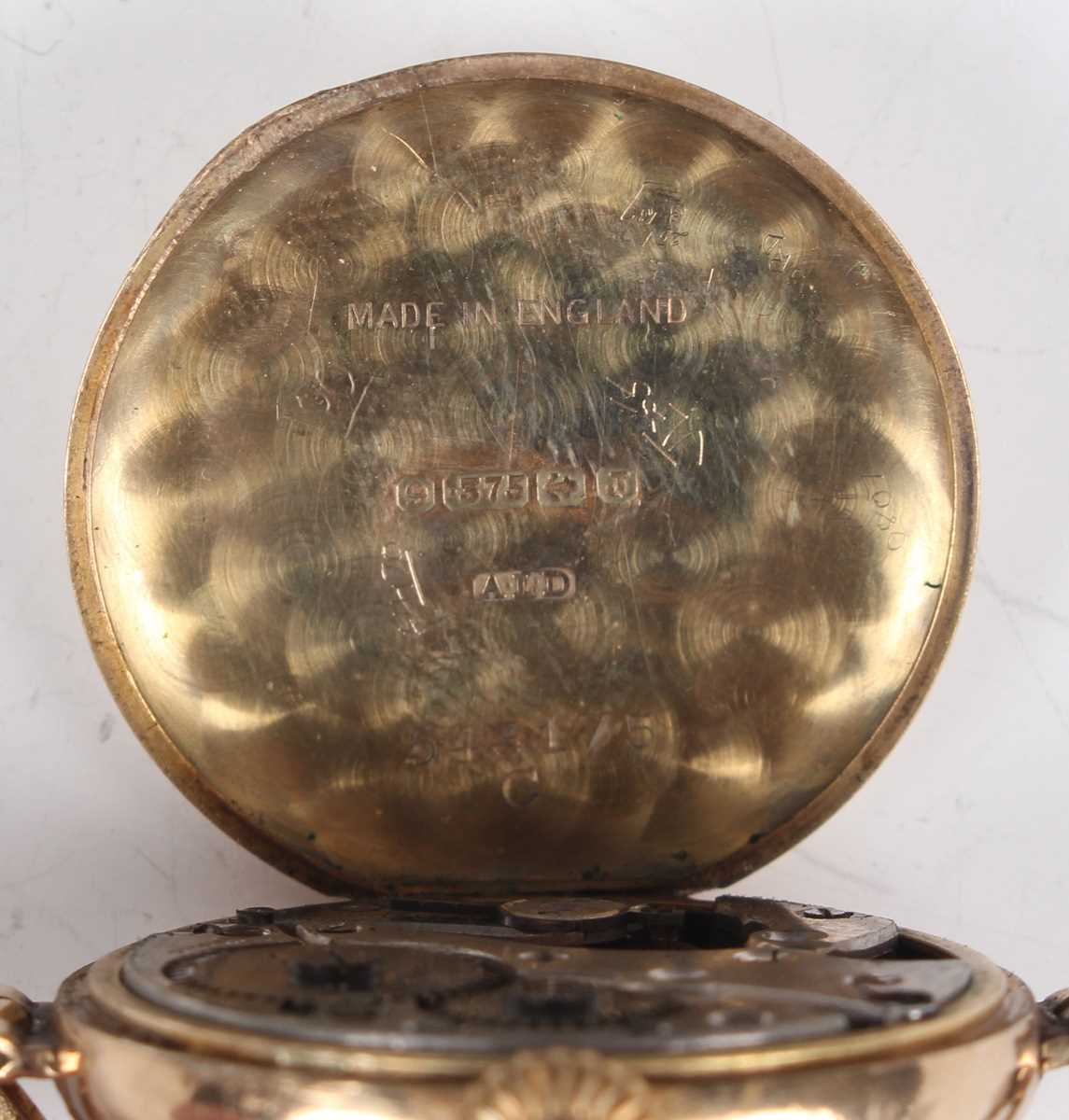 A J.W. Benson London 9ct gold circular cased lady’s wristwatch, the jewelled lever movement detailed - Image 3 of 6