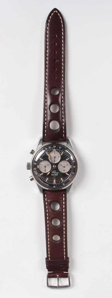 An Enicar Sherpa Graph stainless steel cased gentleman's chronograph wristwatch, Ref. 072-02-01 Mk - Image 4 of 7