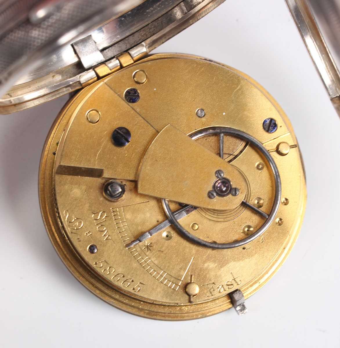 A silver cased keyless wind open faced gentleman's pocket watch, the dial detailed 'Johann Jorgo - Bild 22 aus 31