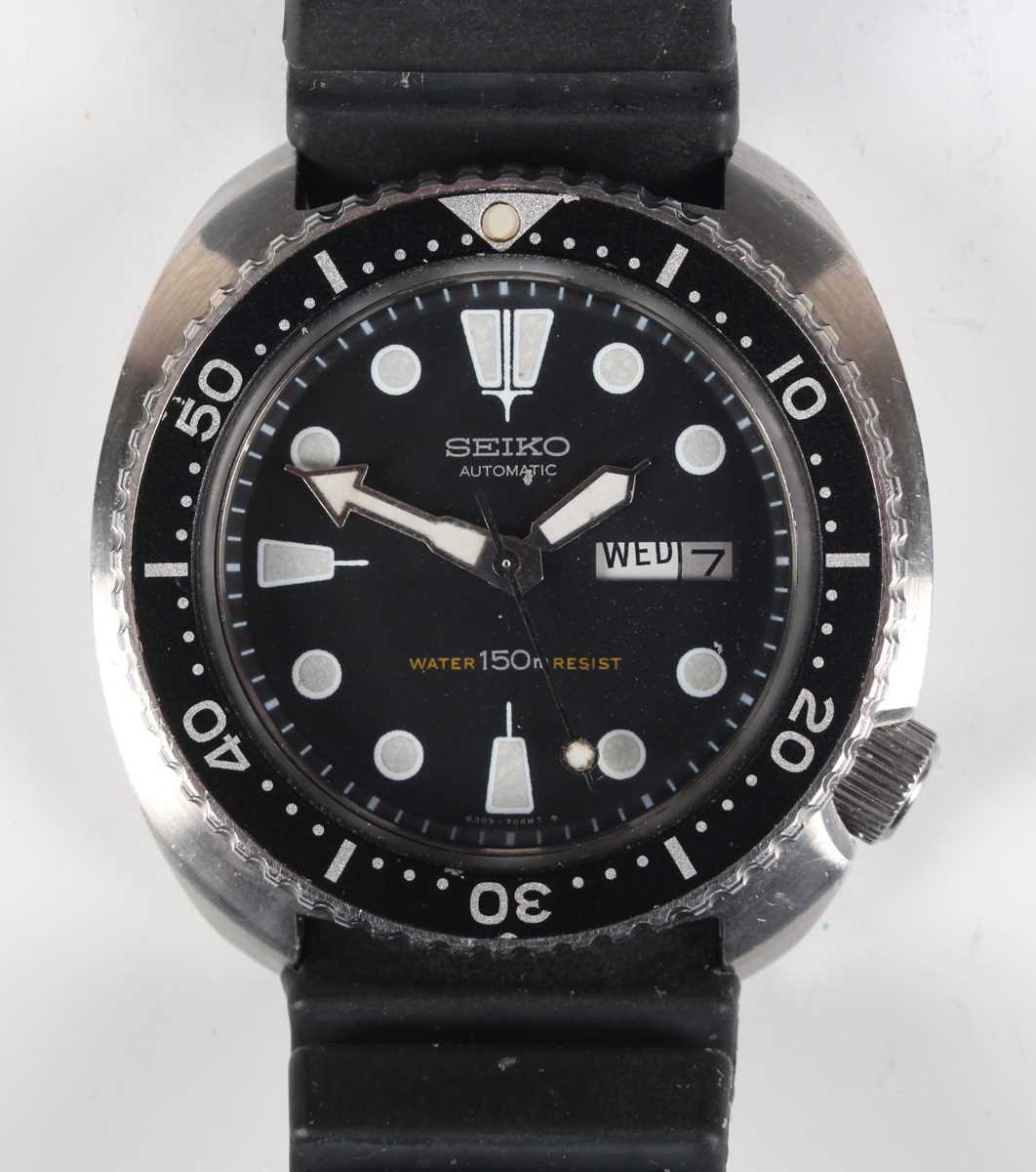 A Seiko Automatic 150M stainless steel cased gentleman's diver's wristwatch, Ref. 6309-7040, circa