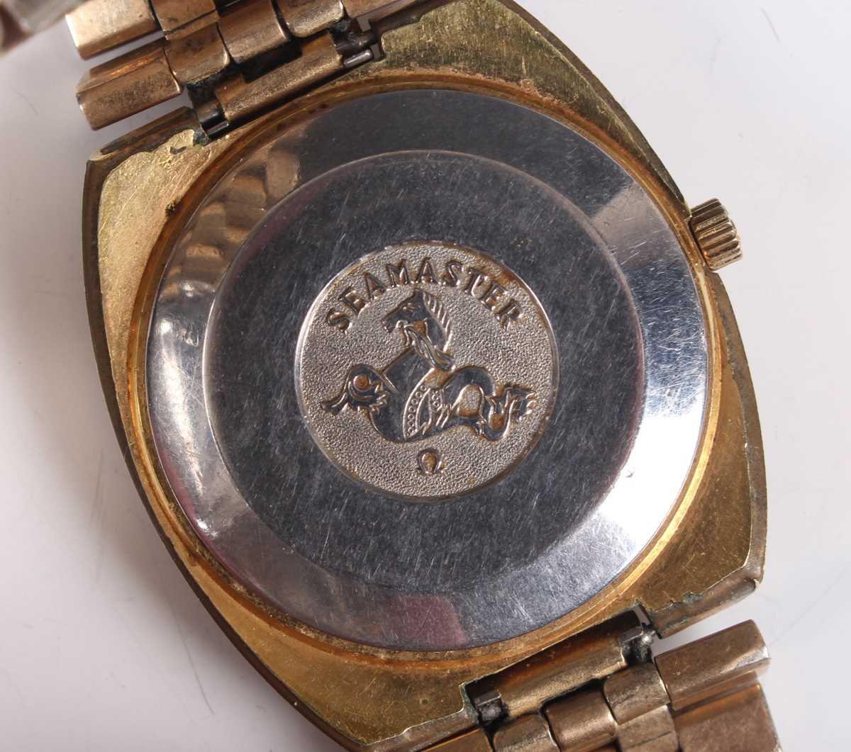 An Omega Seamaster Automatic gilt metal fronted and steel backed gentleman's bracelet wristwatch, - Image 5 of 7