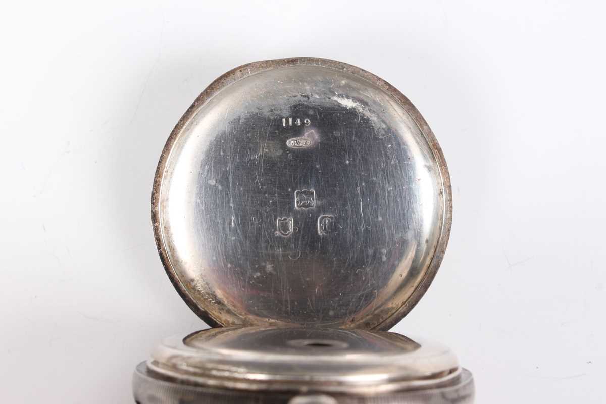 A J.W. Benson London silver cased keywind open-faced gentleman’s pocket watch, the movement detailed - Image 8 of 14