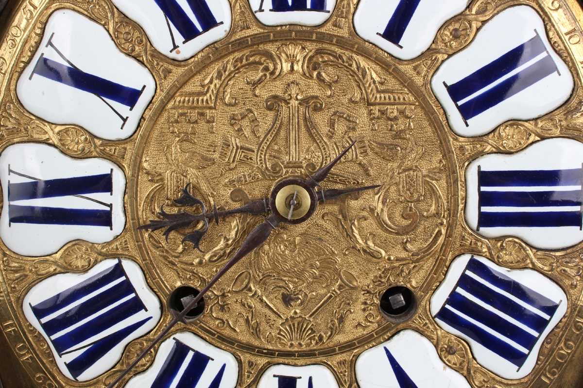 An 18th century French boulle cased bracket clock and bracket, the clock with eight day movement - Image 3 of 70