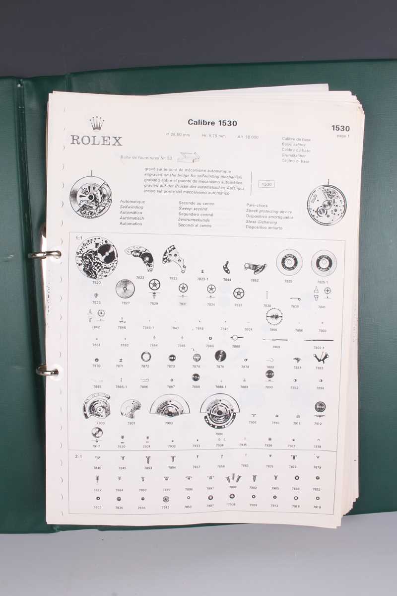 A Rolex Quartz caliber 5035 and caliber 5055 trade specification catalogue, two facsimile Rolex - Bild 3 aus 12