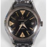 An Eterna-Matic Kontiki Automatic stainless steel gentleman's bracelet wristwatch with signed and