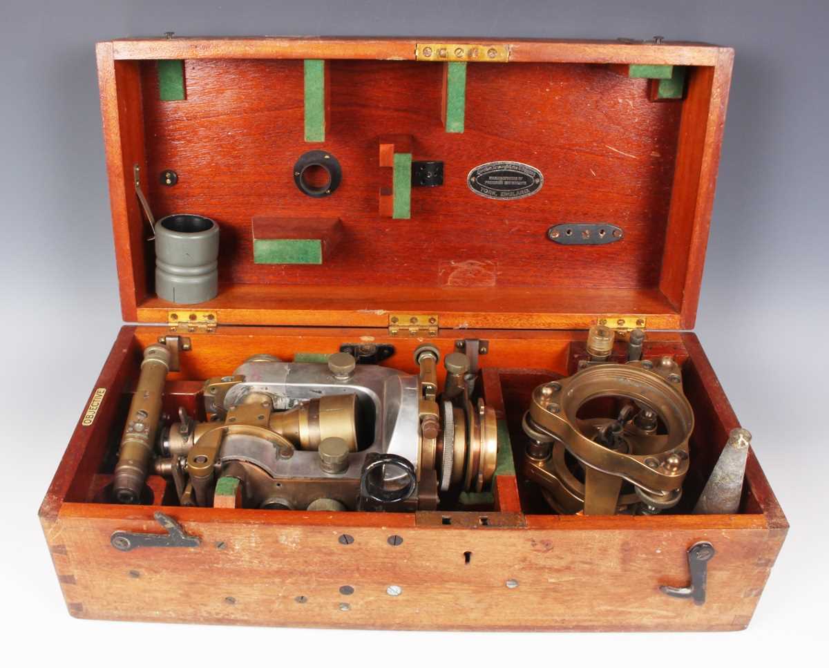 A mid-20th century Cook, Troughton & Simm Ltd theodolite, No. 518148, within original fitted case.