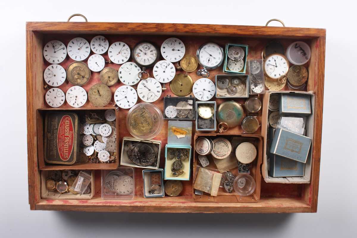 A large collection of pocket watch cases, movements and dials, including numerous Waltham examples - Image 5 of 11