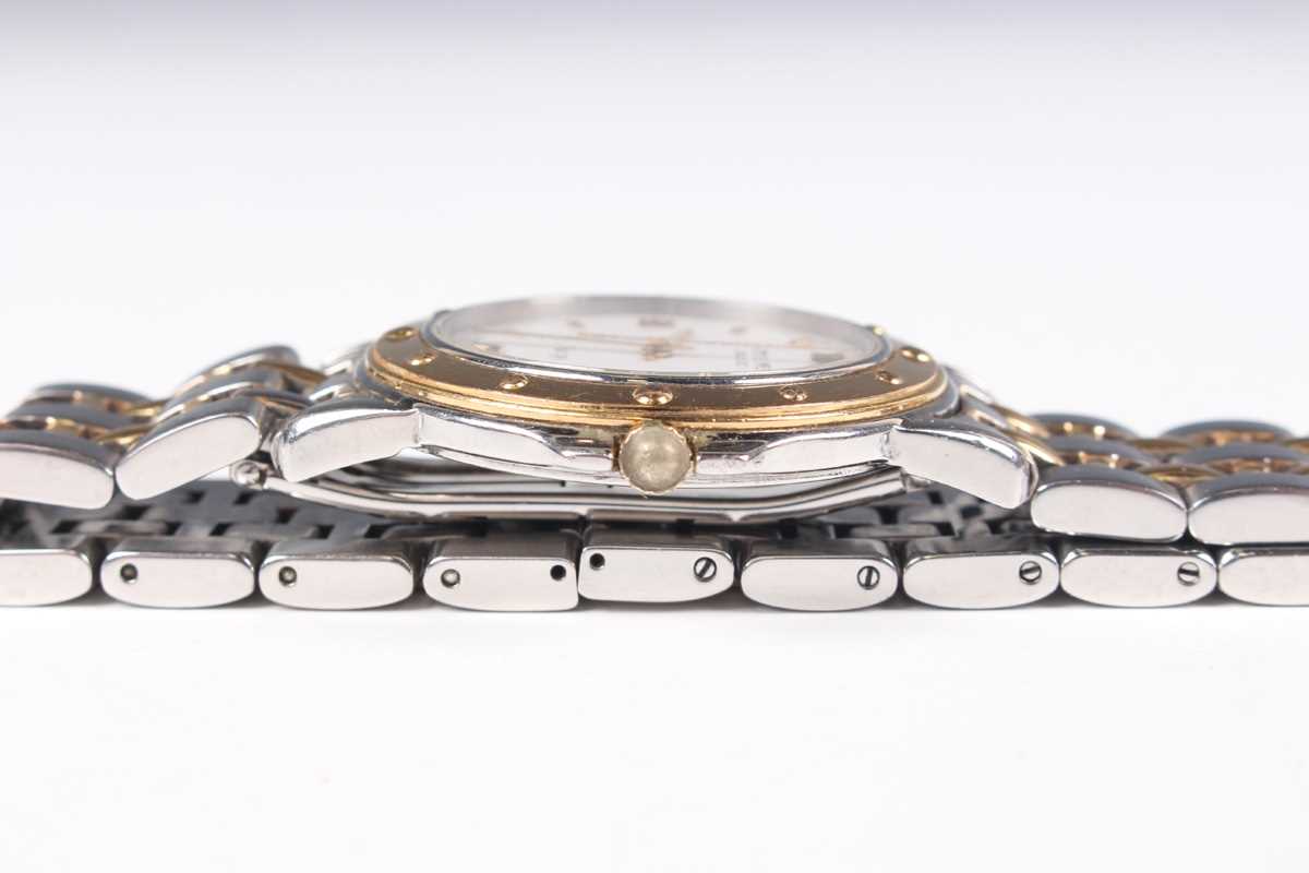 A Raymond Weil Tango steel and gilt gentleman's bracelet wristwatch with quartz movement, the signed - Bild 8 aus 13