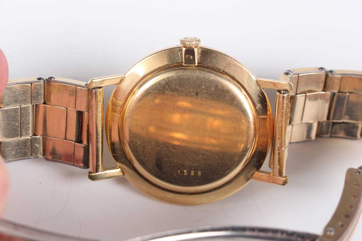 A Tudor Shock-Resisting 18ct gold circular cased gentleman's wristwatch, Ref. 1588, with signed - Image 4 of 7