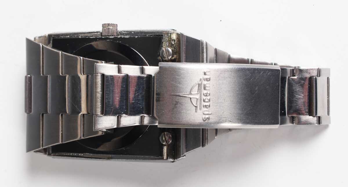 A Spaceman Audacieuse Automatic chrome cased and stainless steel gentleman's bracelet wristwatch, - Image 4 of 4