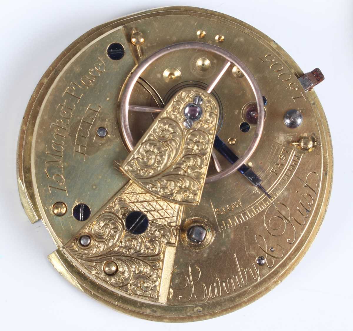 Three 18th century French gilt fusee pocket watch movements, each signed, including 'Michau a Paris' - Bild 2 aus 38