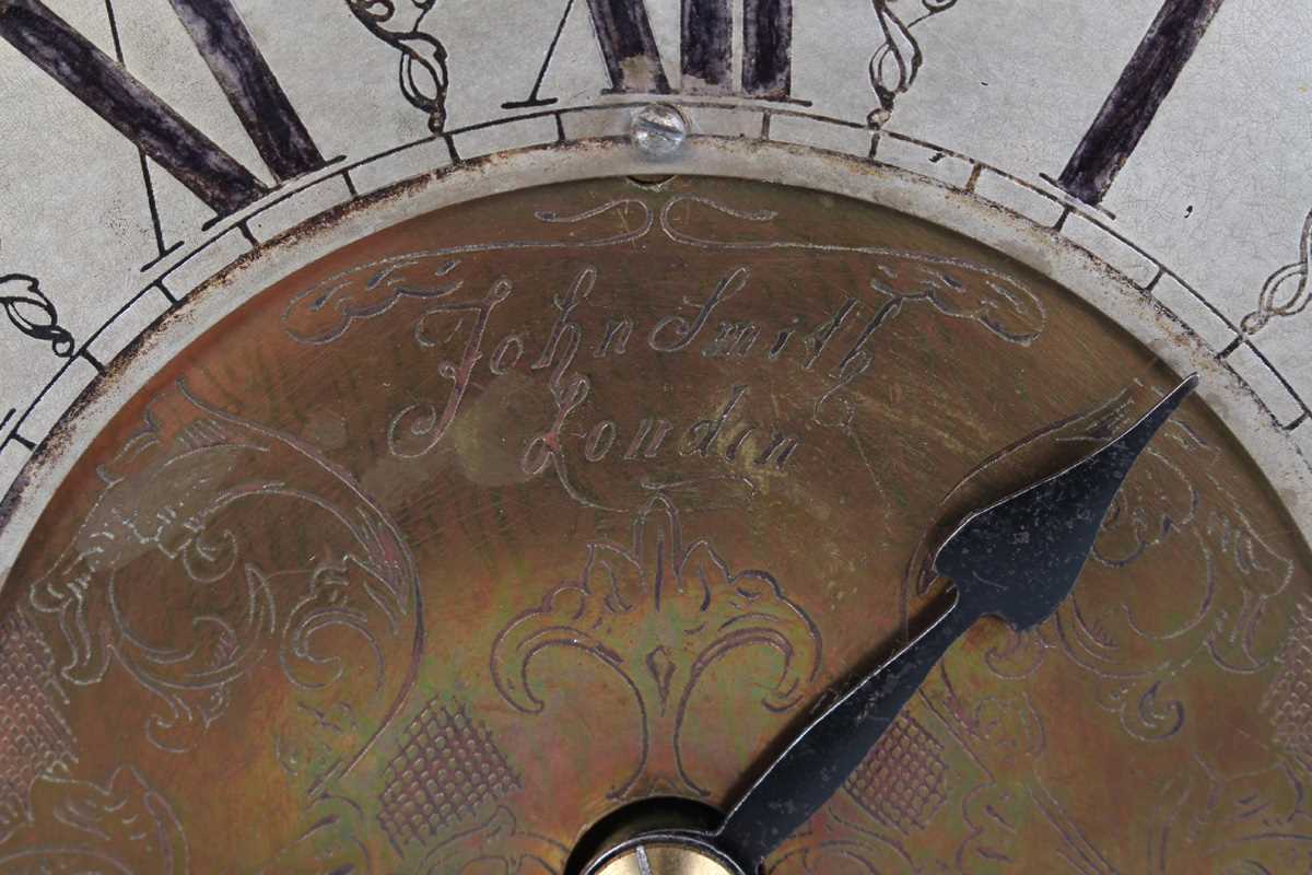 A 20th century brass lantern clock with eight day fusee movement, the silvered chapter ring with - Image 3 of 11