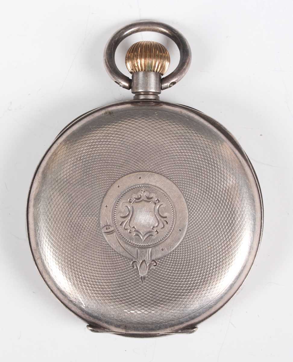 A green enamelled keyless wind open-faced lady’s fob watch with unsigned jewelled cylinder movement, - Bild 22 aus 26