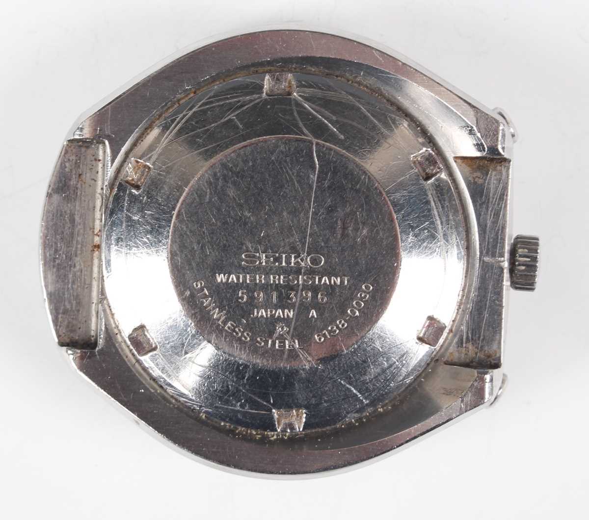 A Seiko 'Bullhead' 5 Sports Speed-Timer Automatic stainless steel cased gentleman's wristwatch, Ref. - Image 4 of 5