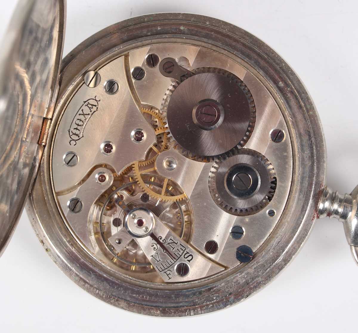 A Doxa nickel cased keyless wind open-faced gentleman's pocket watch with signed and jewelled - Image 3 of 11