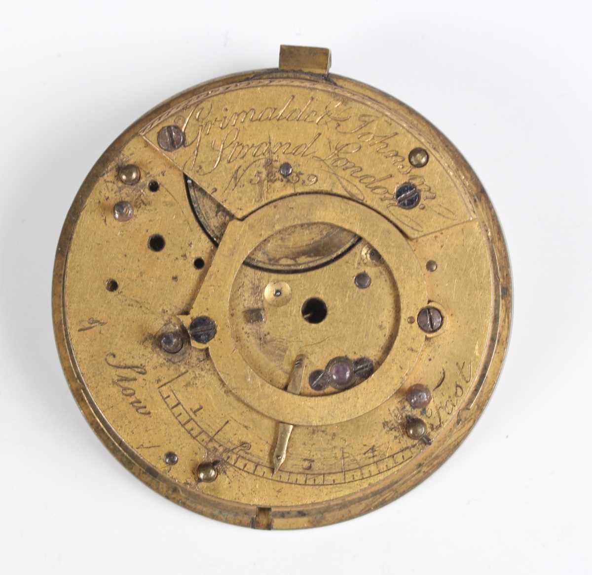 Three 18th century French gilt fusee pocket watch movements, each signed, including 'Michau a Paris' - Bild 28 aus 38
