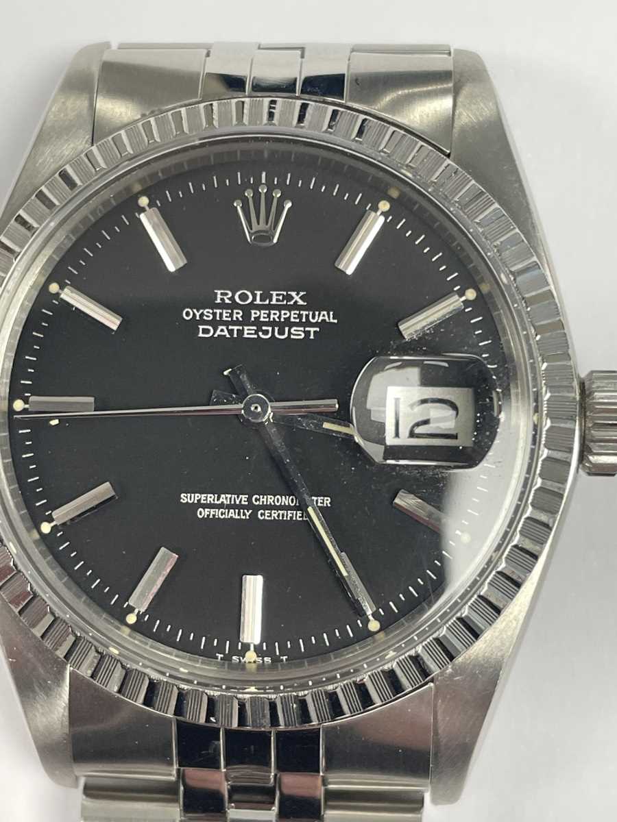 A Rolex Oyster Perpetual Datejust stainless steel gentleman's bracelet wristwatch, Ref. 1603, - Bild 10 aus 10