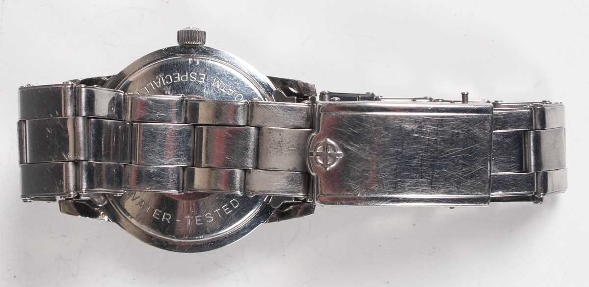 A Zodiac Sea Wolf Automatic stainless steel gentleman's bracelet wristwatch, circa 1960s, with - Bild 4 aus 7