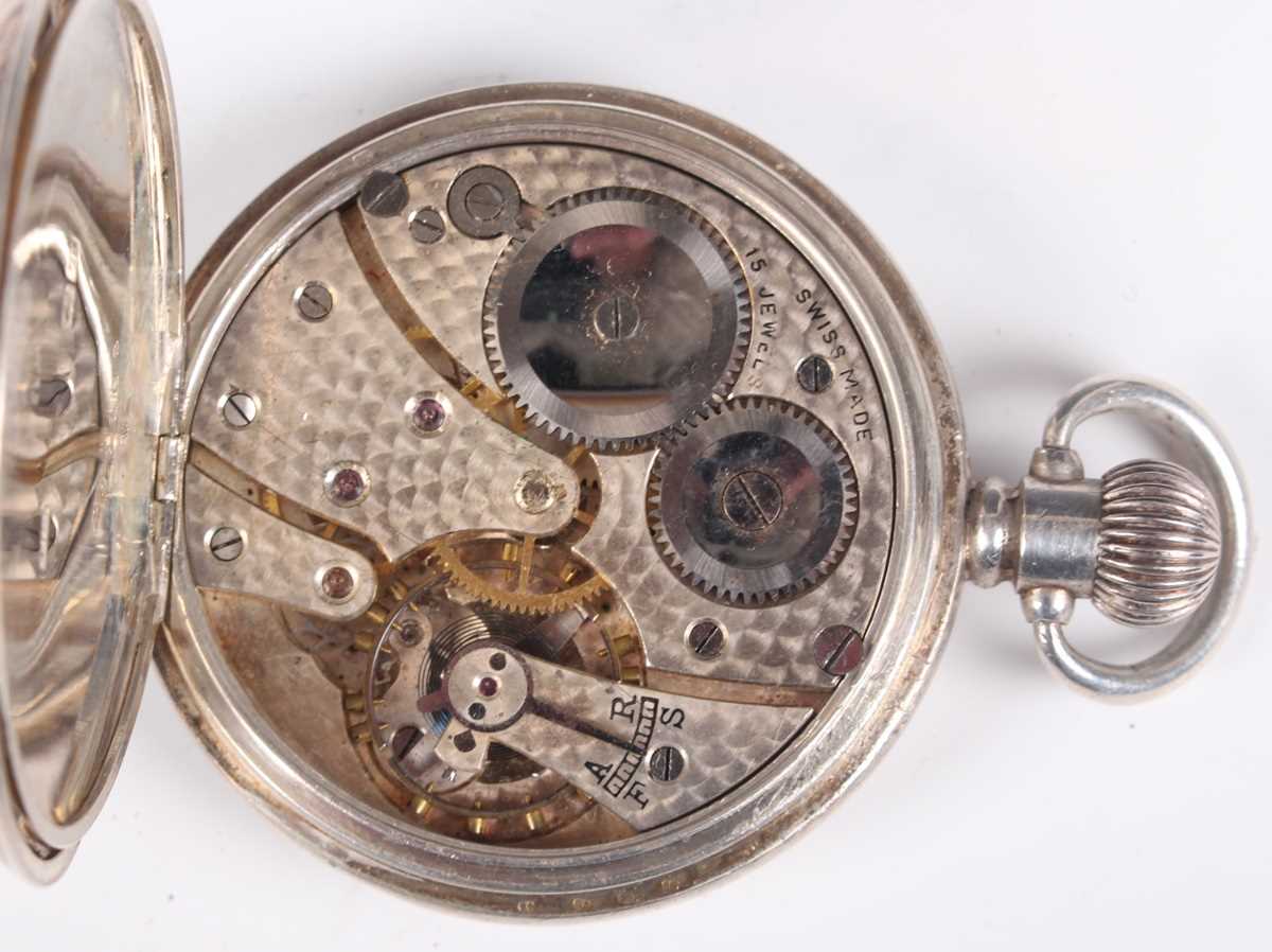 A Victorian silver cased keywind open faced gentleman's pocket watch with gilt fusee movement, the - Bild 19 aus 19