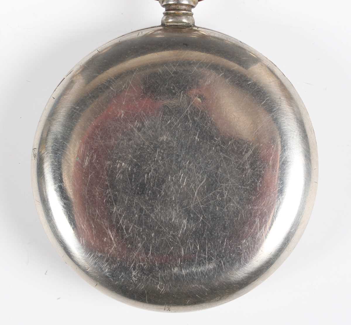 A silver cased keyless wind open faced gentleman's pocket watch, the dial detailed 'Johann Jorgo - Bild 16 aus 31