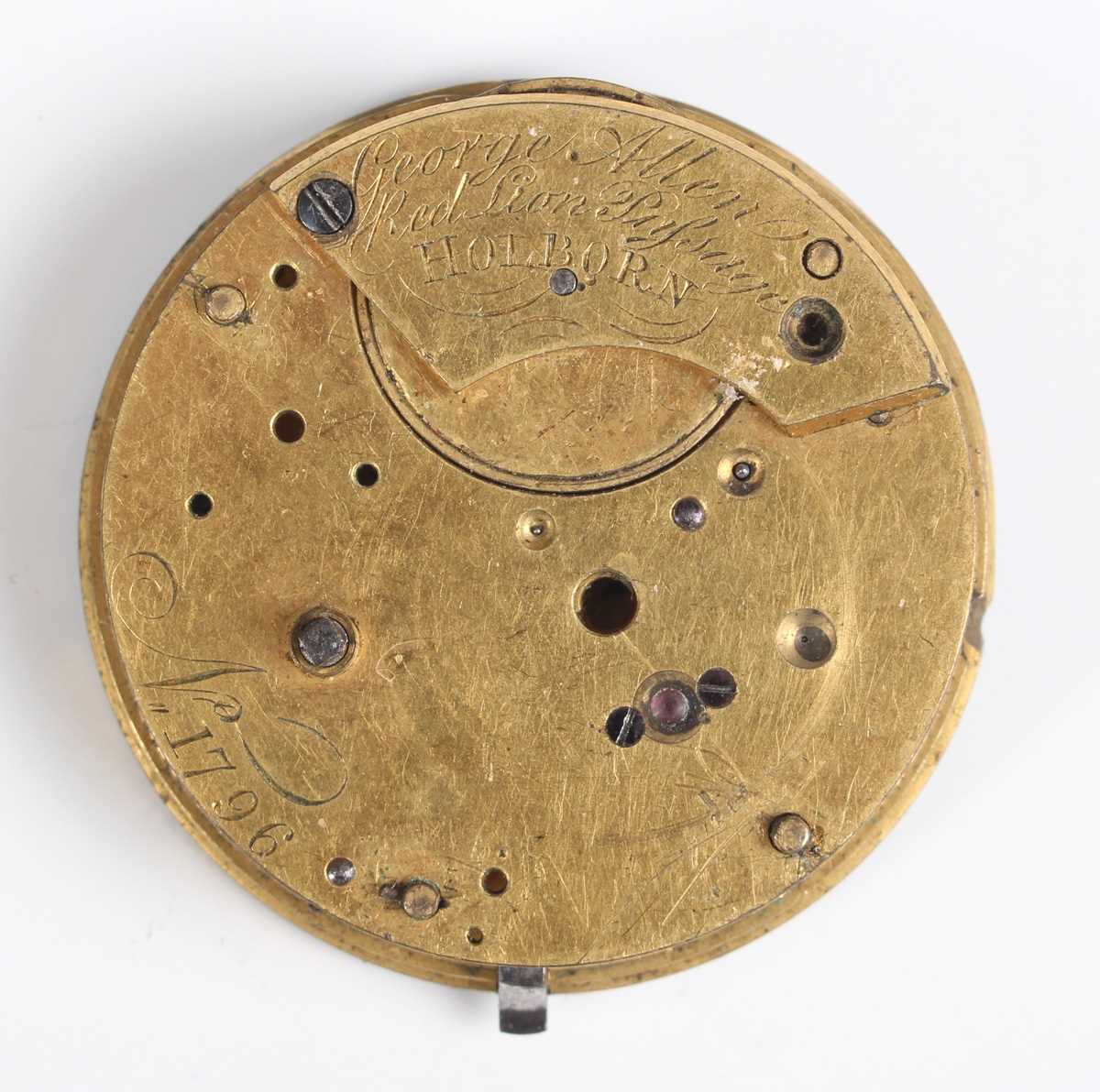 Three 18th century French gilt fusee pocket watch movements, each signed, including 'Michau a Paris' - Bild 10 aus 38