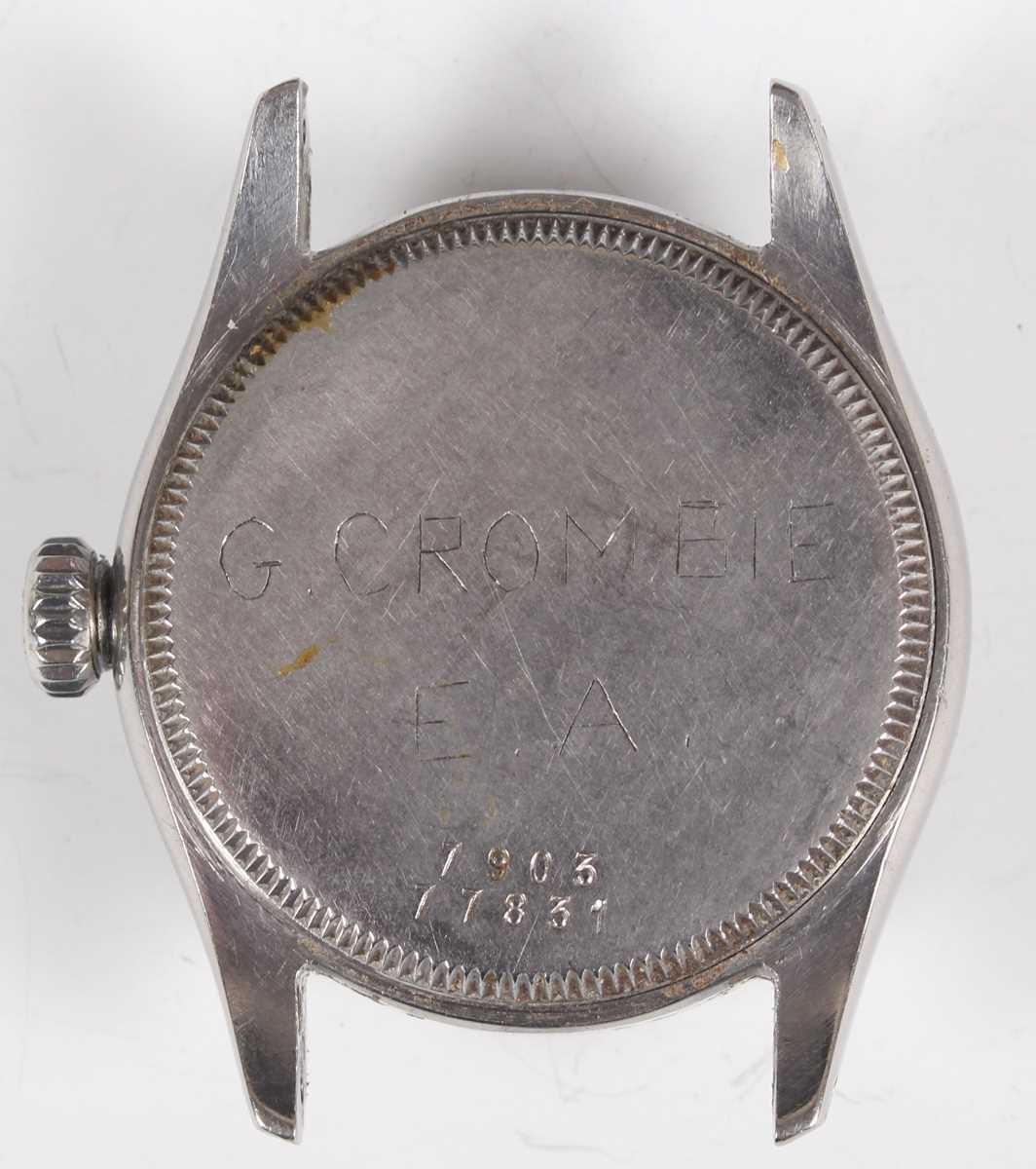 A Tudor Oyster steel circular cased gentleman's wristwatch, Ref. 7903, with signed and jewelled - Image 4 of 5