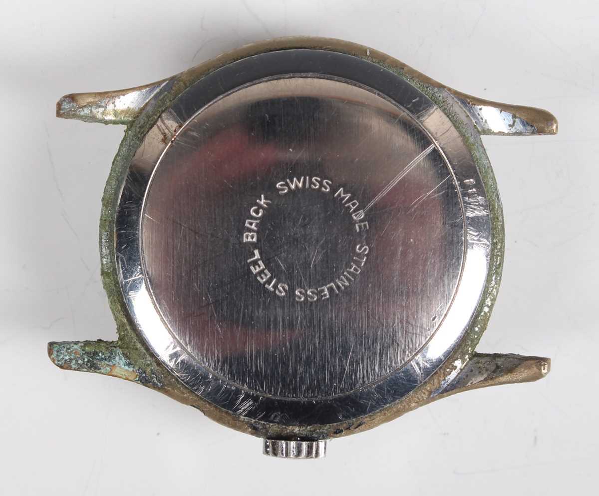 A Roamer Calendar steel backed circular cased gentleman's wristwatch with signed and jewelled MST - Image 3 of 4
