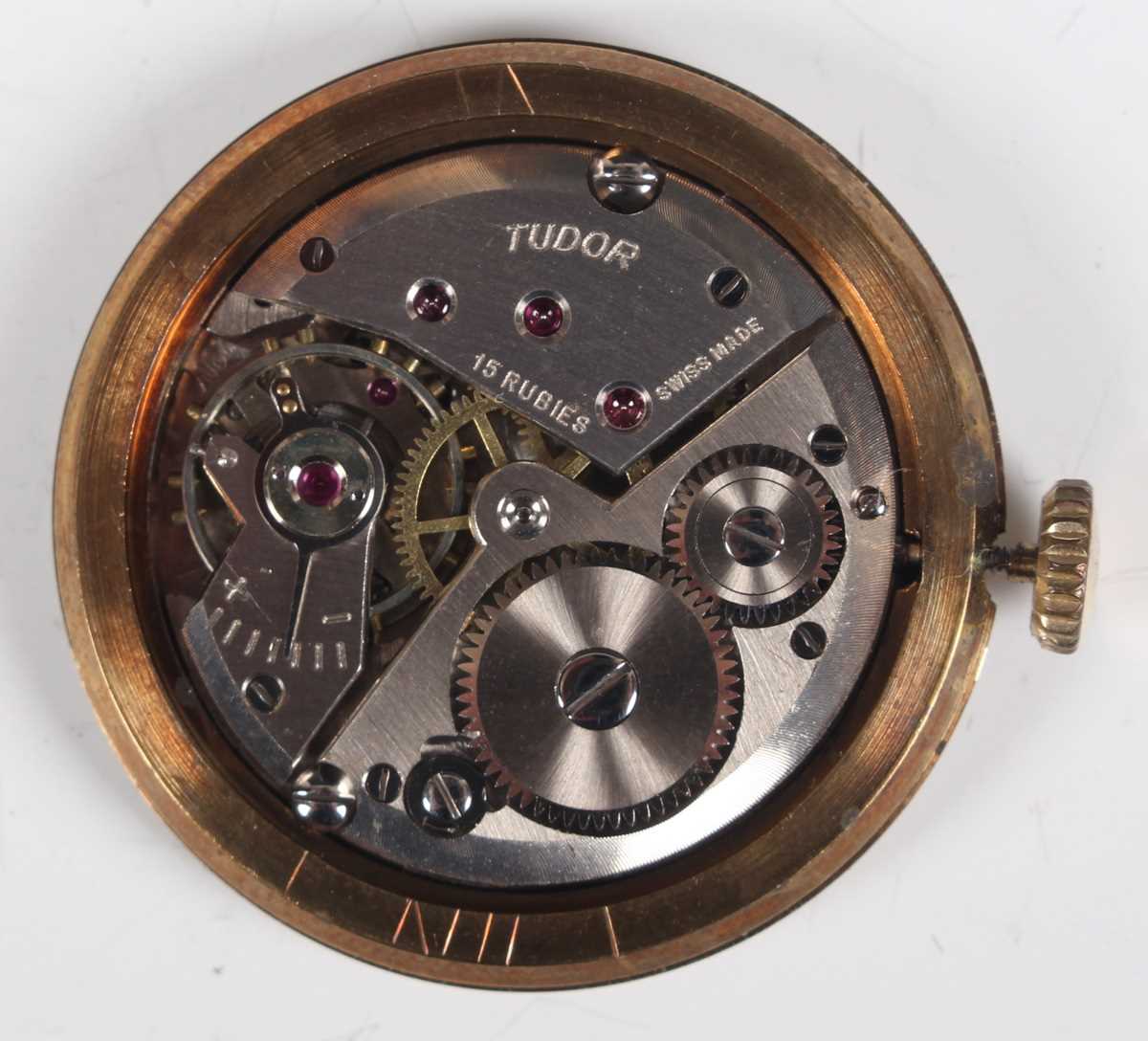 A Tudor 9ct gold circular cased gentleman's wristwatch with signed and jewelled movement, the signed - Image 2 of 5